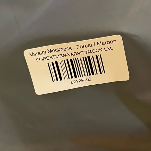 PARKE | 2025 HOLIDAY VARSITY MOCKNECK L/XL - FOREST GREEN - Picture 3 of 3